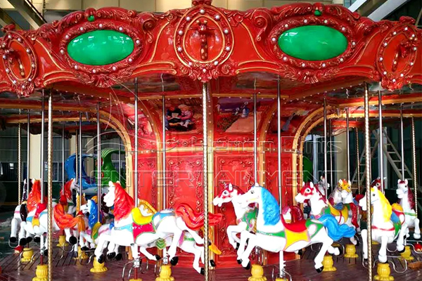 Xmas carousel horse ride