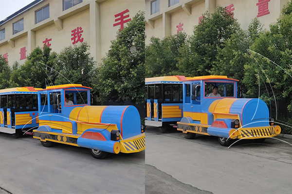 electric trackless train ride