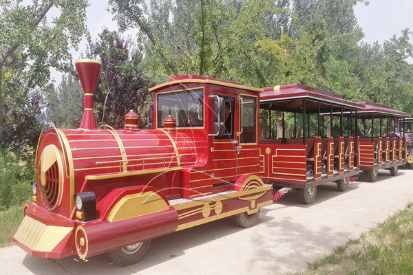 outdoor trackless train