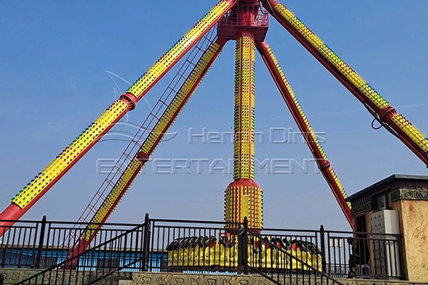 big pendulum ride in amusement park