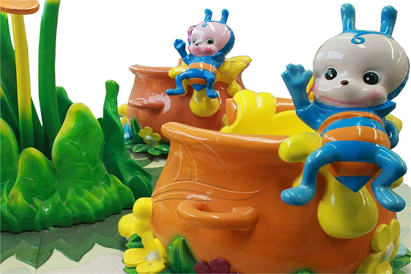 carnival bee cup amusement ride for children