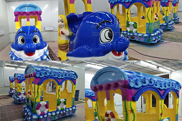 electric ocean trackless train ride for sale