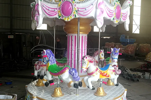 small carnival carousel with 6 seats for kids