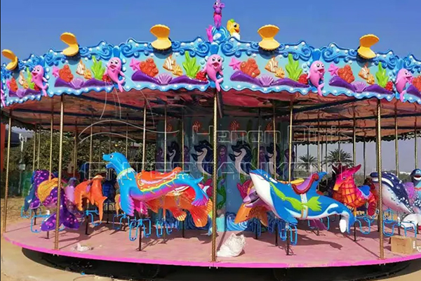 ocean themed merry go round for amusement park