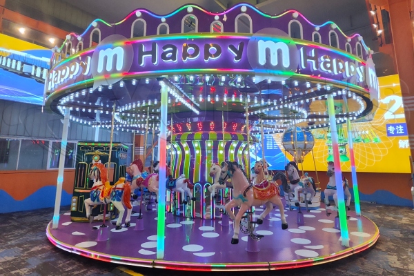 How Much 24 Seater Dopmaine New-developed Carousel Merry Go Round 2024 Cost
